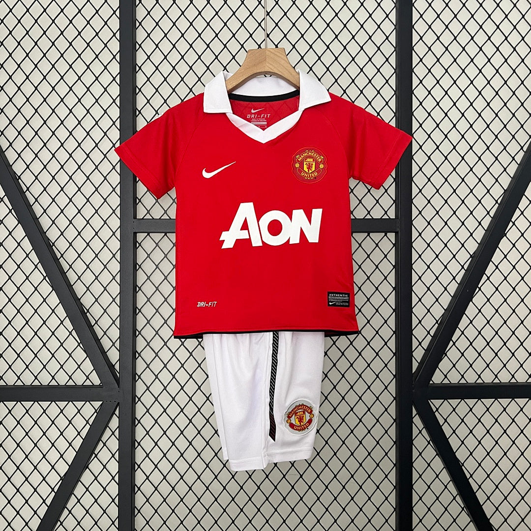 Kit Ensemble Football Manchester United Domicile Enfant Rétro 2010/11