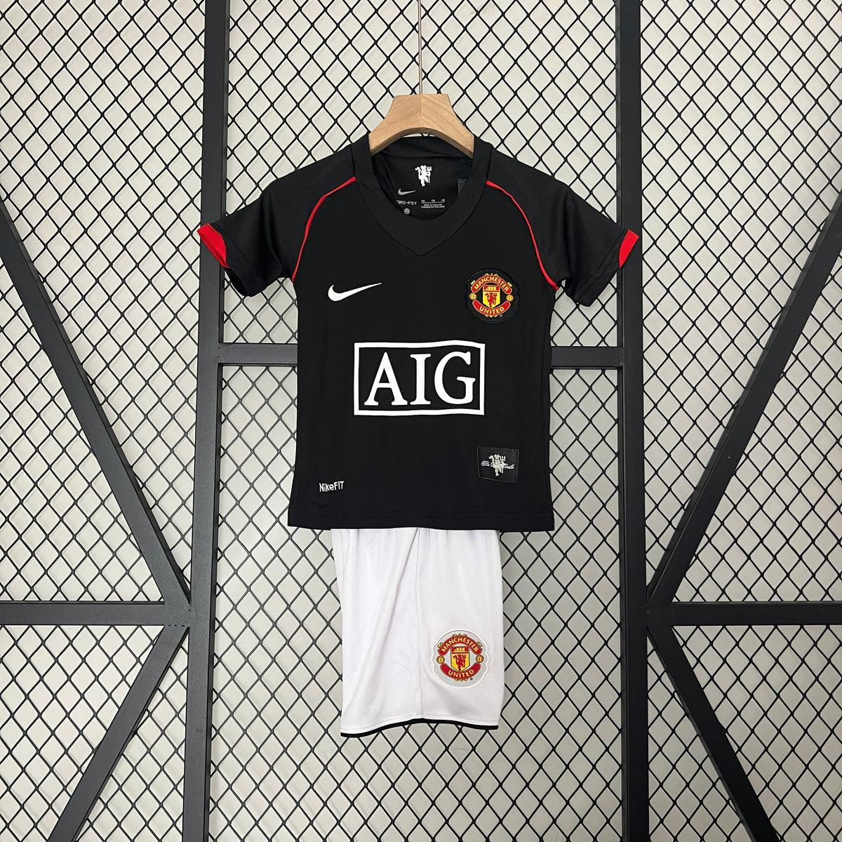 Kit Ensemble Football Manchester United Extérieur Enfant Rétro 2007/08