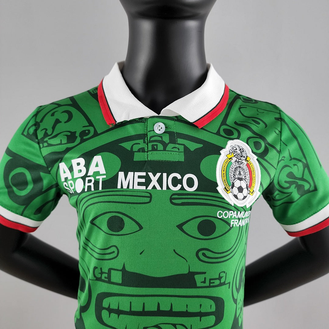 Kit Ensemble Football Mexique Domicile Enfant Rétro 1998