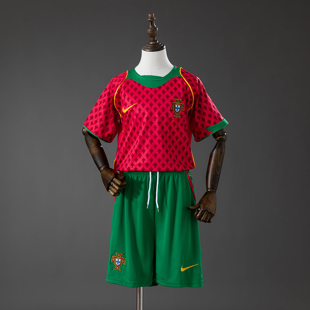 Kit Ensemble Football Portugal Domicile Enfant Rétro 2004