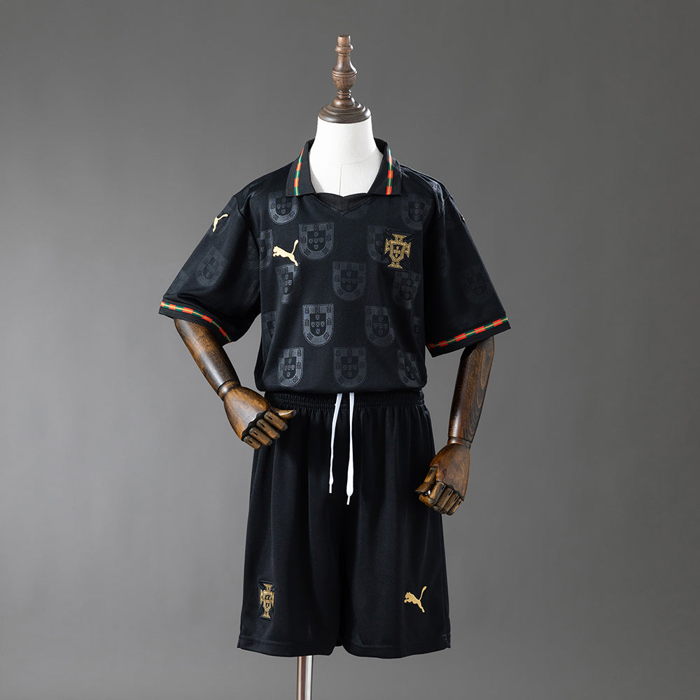 Kit Ensemble Football Portugal Noir Enfant 2026