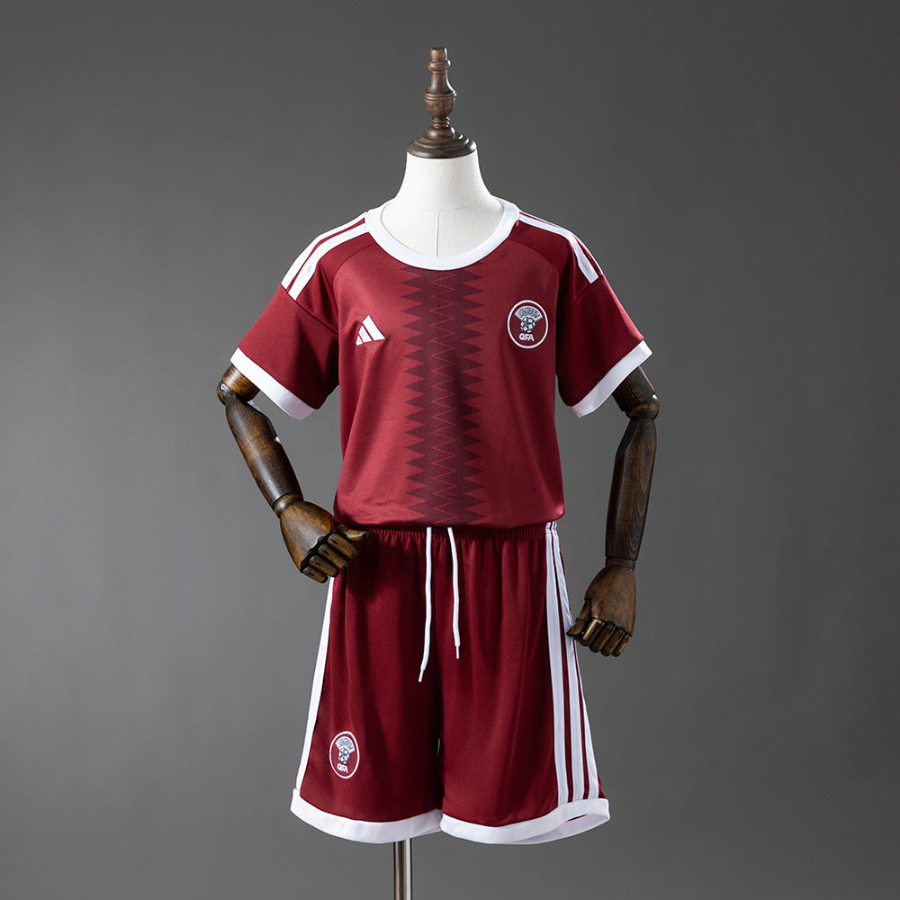 Kit Ensemble Football Qatar Domicile Enfant 2026