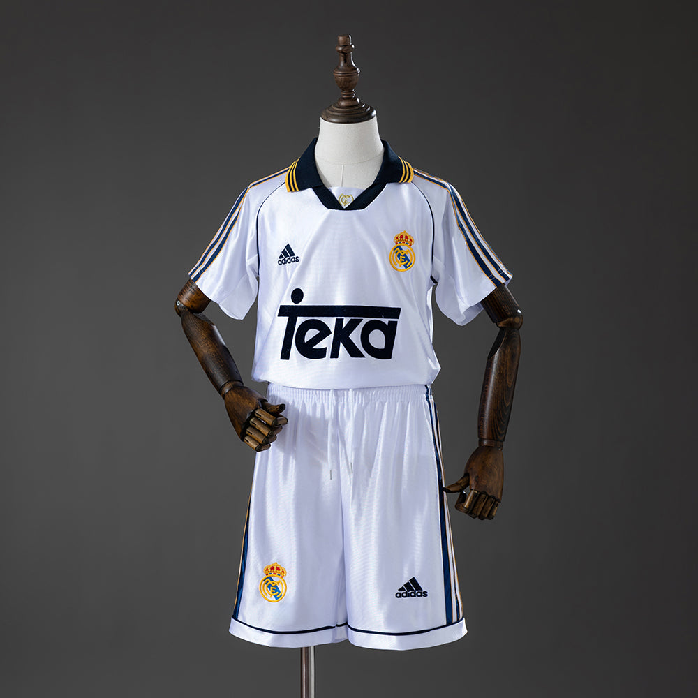 Kit Ensemble Football Real Madrid Domicile Enfant Retro 1998/00