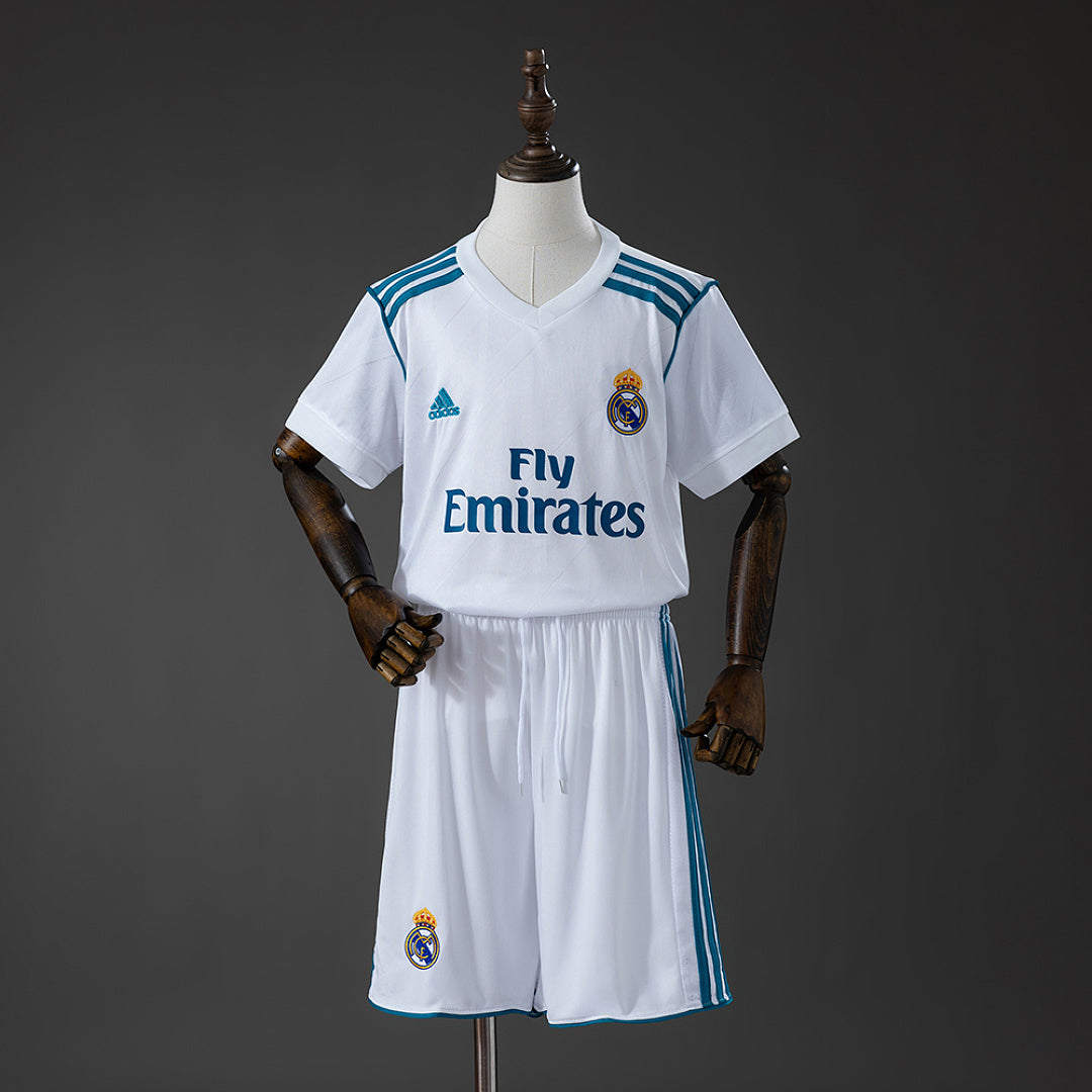 Kit Ensemble Football Real Madrid Domicile Enfant Rétro 2017/18