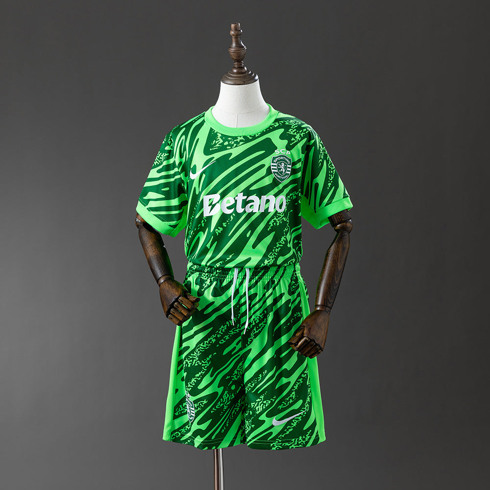 Kit Ensemble Football Sporting Lisbon Gardien Enfant 2025/26.