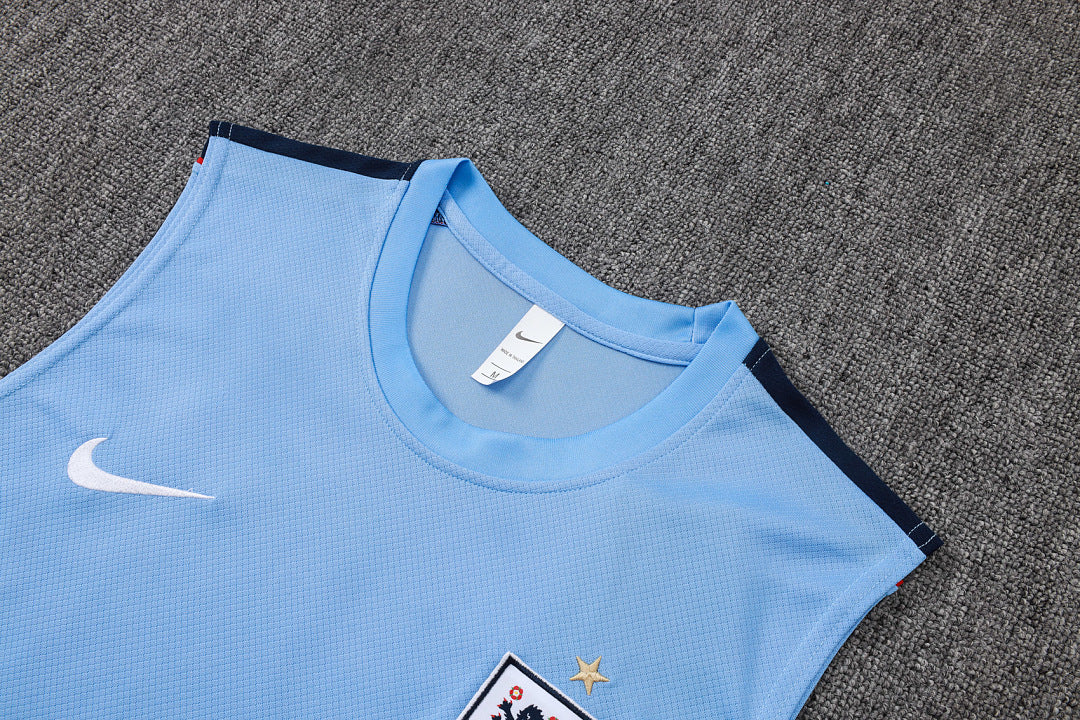 Kit Football Angleterre Ensemble Training Bleu Clair
