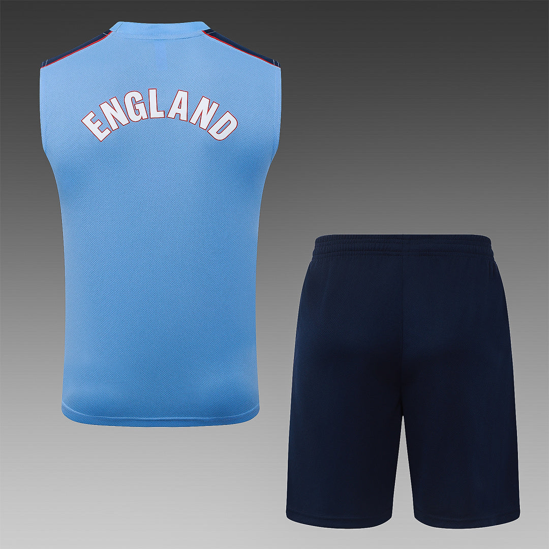 Kit Football Angleterre Ensemble Training Bleu Clair