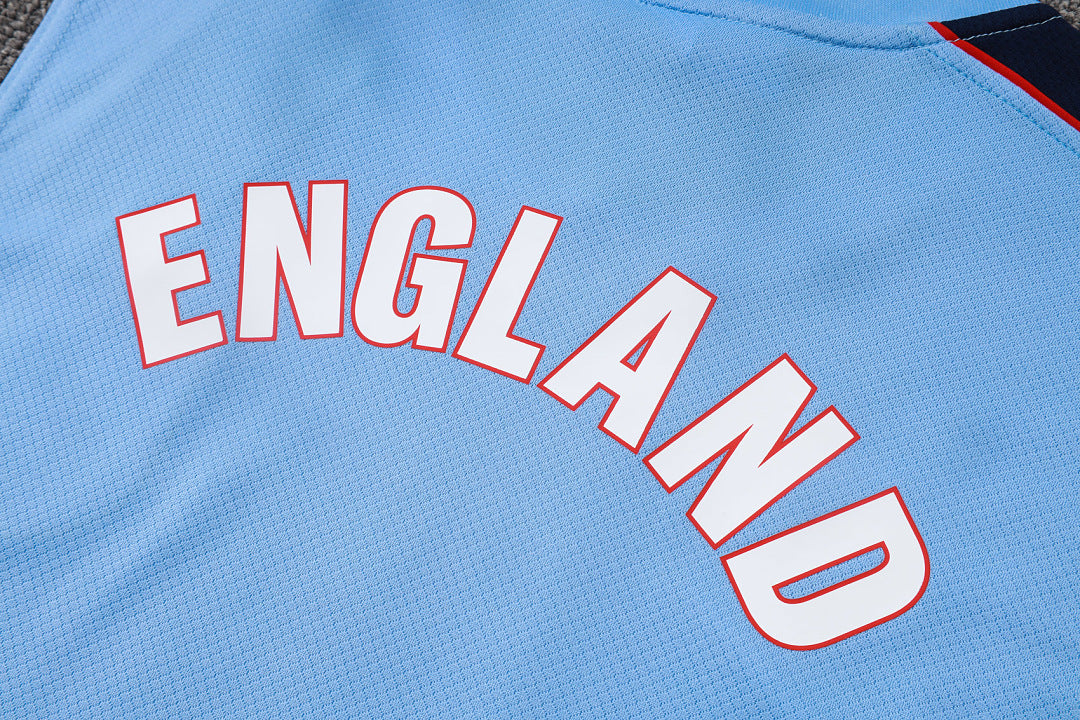 Kit Football Angleterre Ensemble Training Bleu Clair