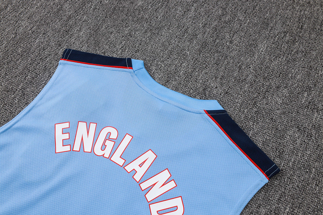 Kit Football Angleterre Ensemble Training Bleu Clair