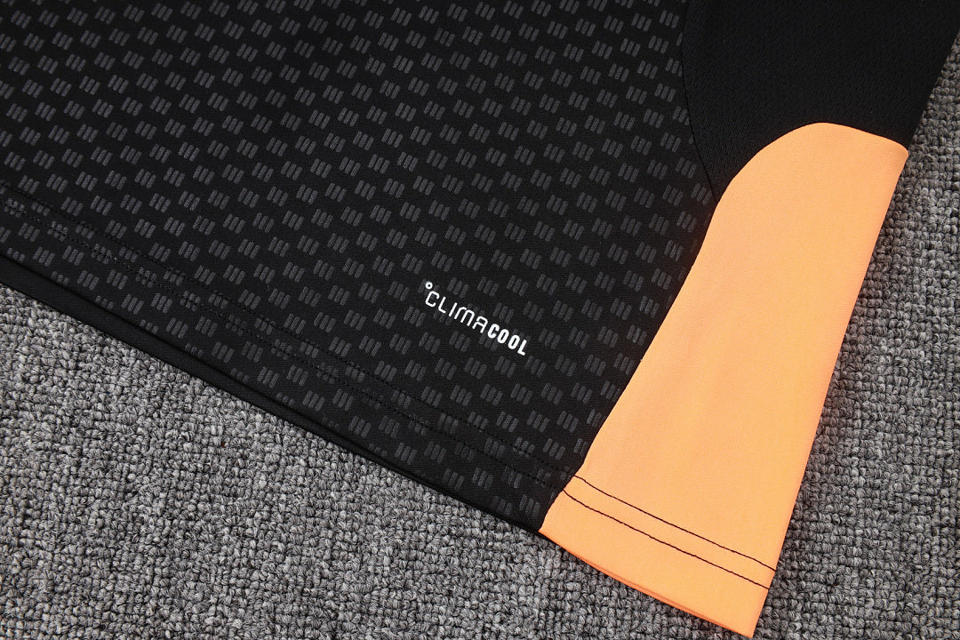 Kit Football Arsenal Ensemble Training Noir Orange