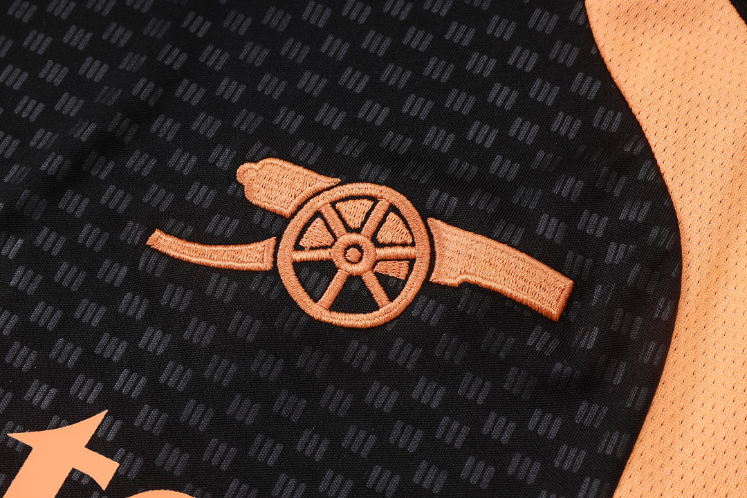 Kit Football Arsenal Ensemble Training Noir Orange