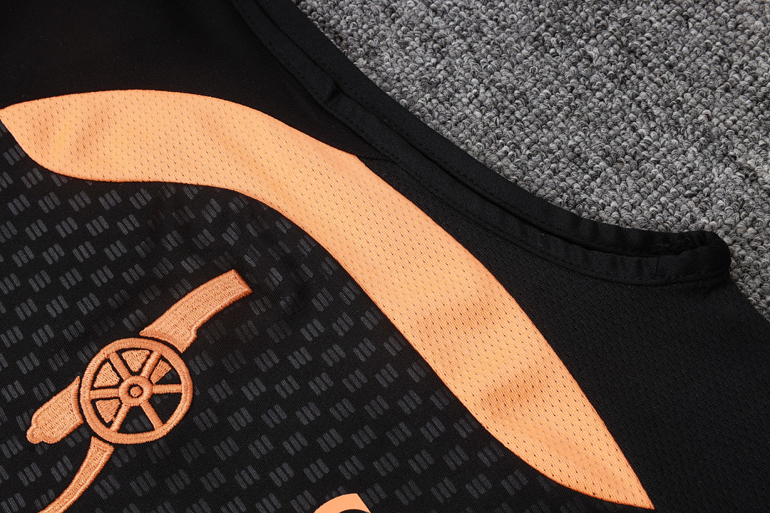 Kit Football Arsenal Ensemble Training Noir Orange
