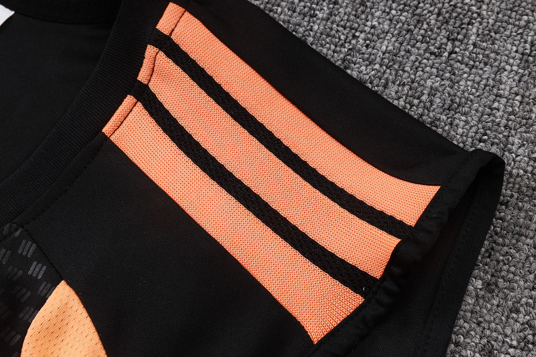 Kit Football Arsenal Ensemble Training Noir Orange