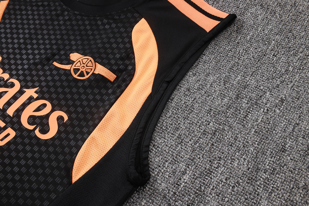 Kit Football Arsenal Ensemble Training Noir Orange
