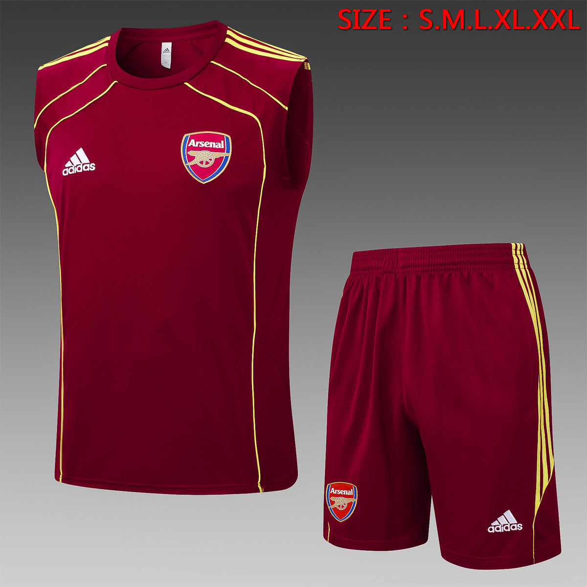 Kit Football Arsenal Ensemble Training Sans Manches 2025/26
