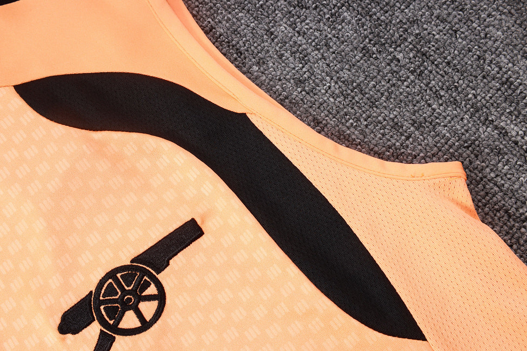 Kit Football Arsenal Ensemble Training Sans Manches Orange 2026/27