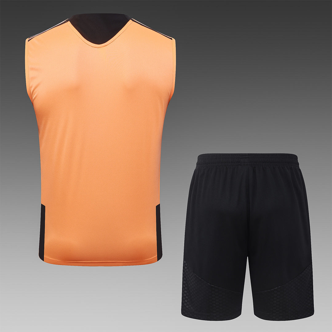 Kit Football Arsenal Ensemble Training Sans Manches Orange 2026/27