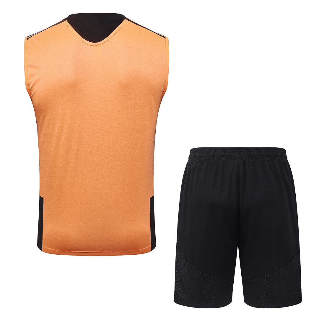 Kit Football Arsenal Ensemble Training Sans Manches Orange 2026/27