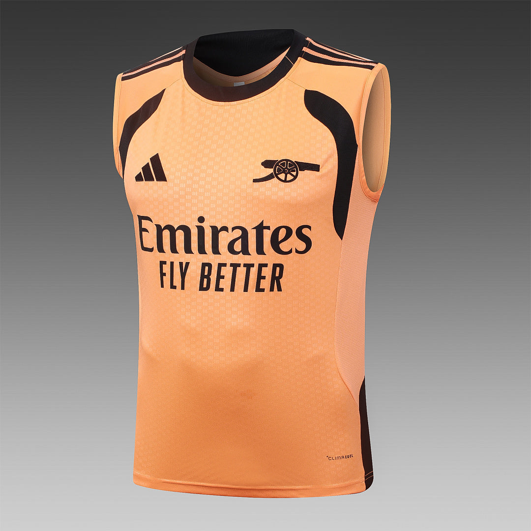 Kit Football Arsenal Ensemble Training Sans Manches Orange 2026/27