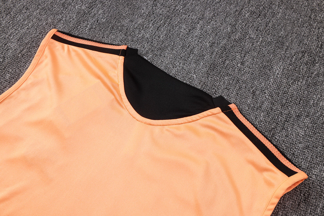 Kit Football Arsenal Ensemble Training Sans Manches Orange 2026/27