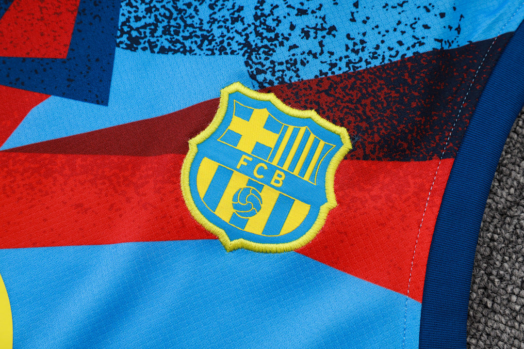 Kit Football Barcelone Ensemble Training Sans Manches 2025/26