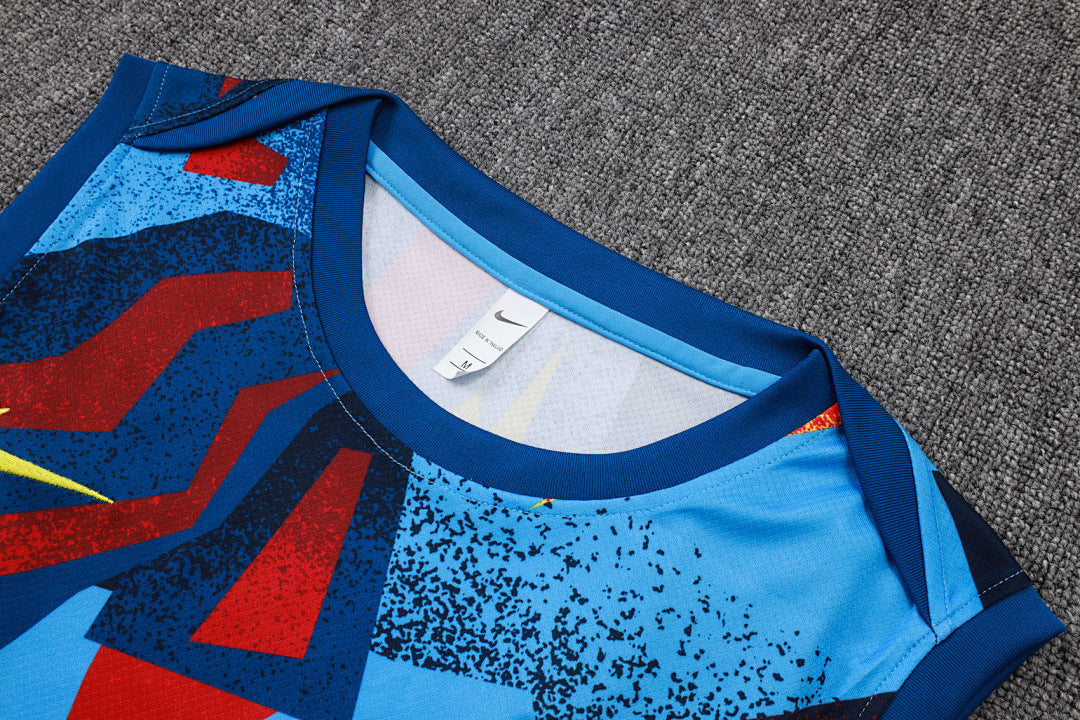 Kit Football Barcelone Ensemble Training Sans Manches 2025/26