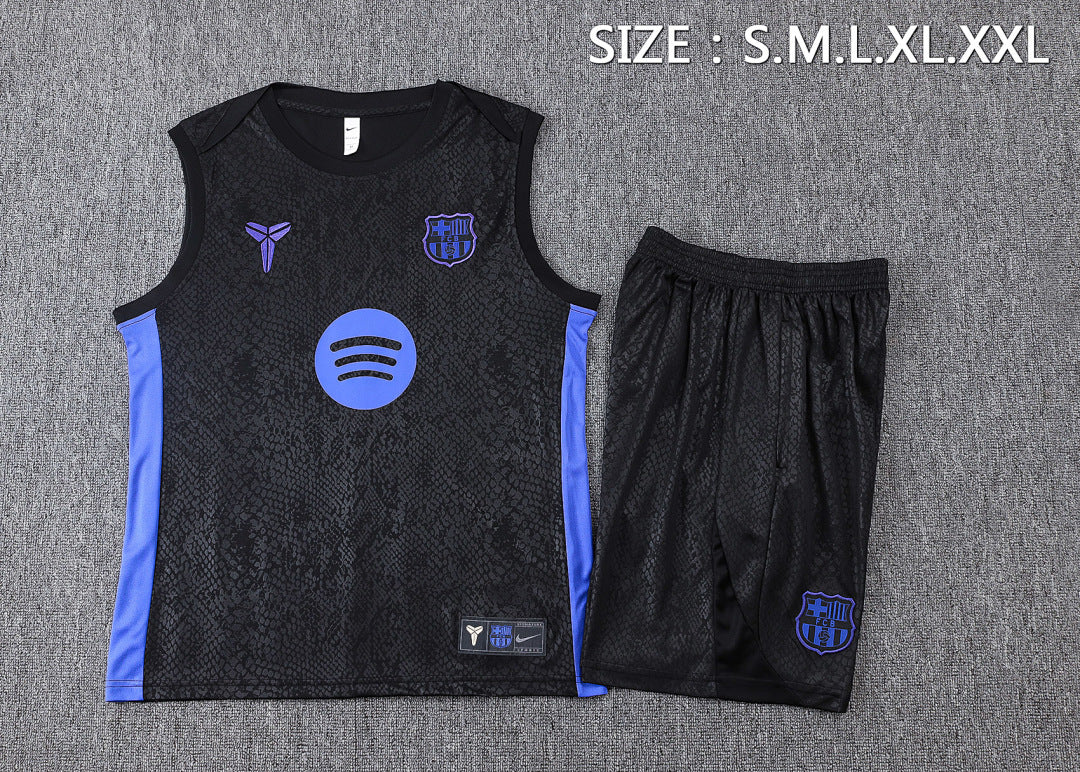 Kit Football Barcelone Ensemble Training Sans Manches 2025/26