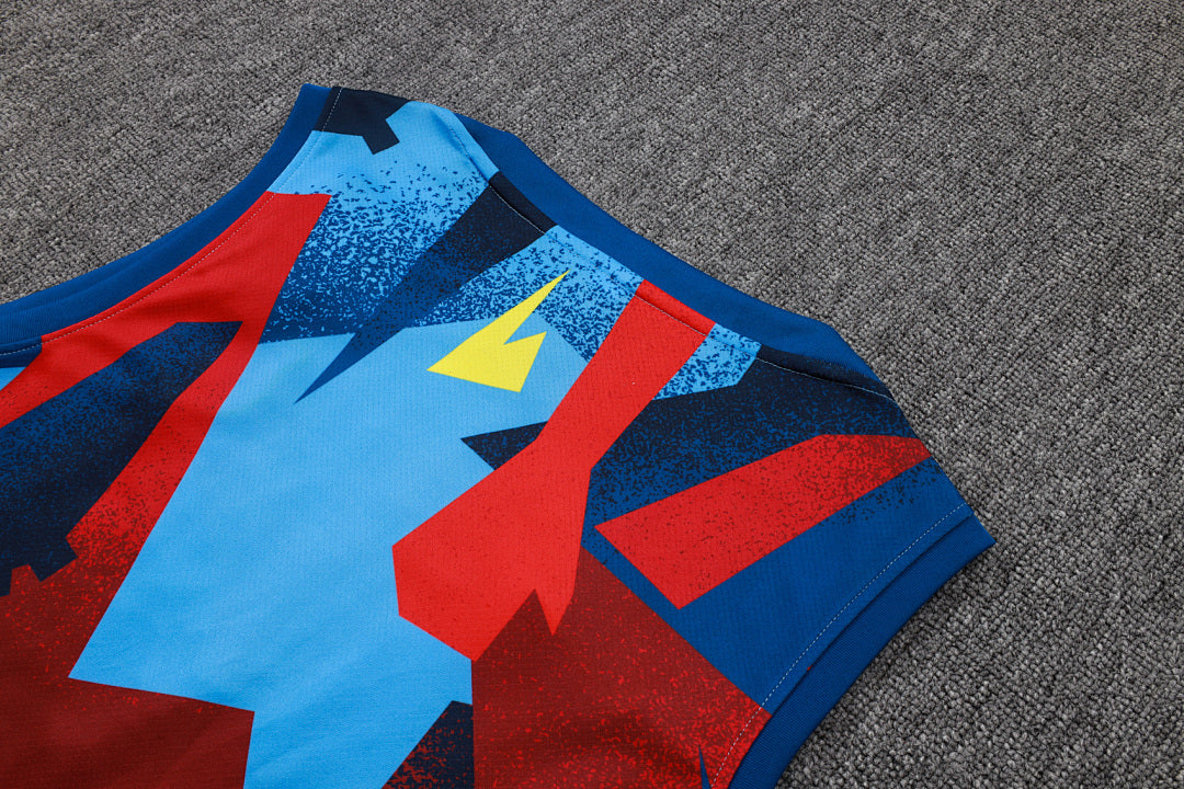 Kit Football Barcelone Ensemble Training Sans Manches 2025/26