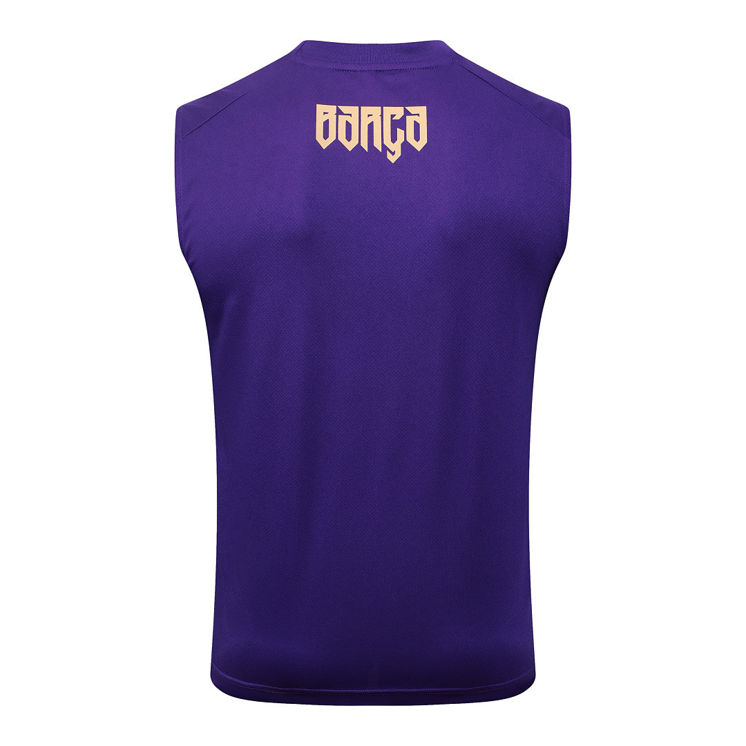 Kit Football Barcelone Ensemble Training Sans Manches Violet