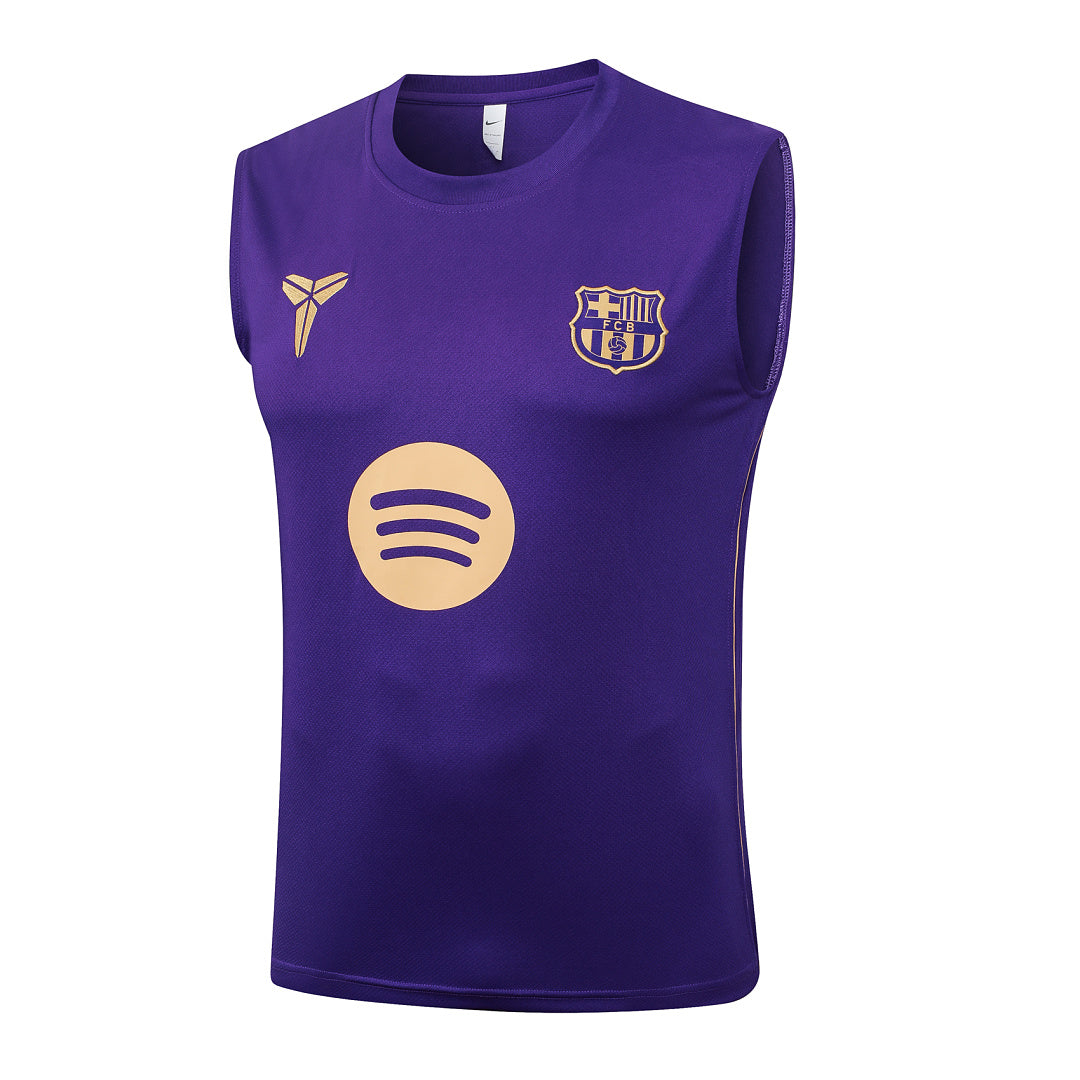 Kit Football Barcelone Ensemble Training Sans Manches Violet