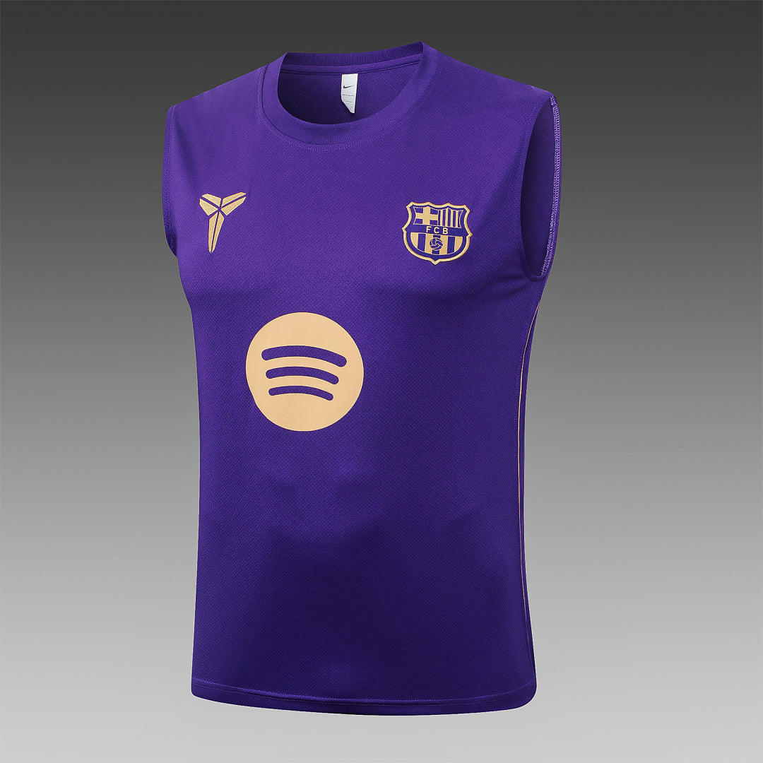 Kit Football Barcelone Ensemble Training Sans Manches Violet