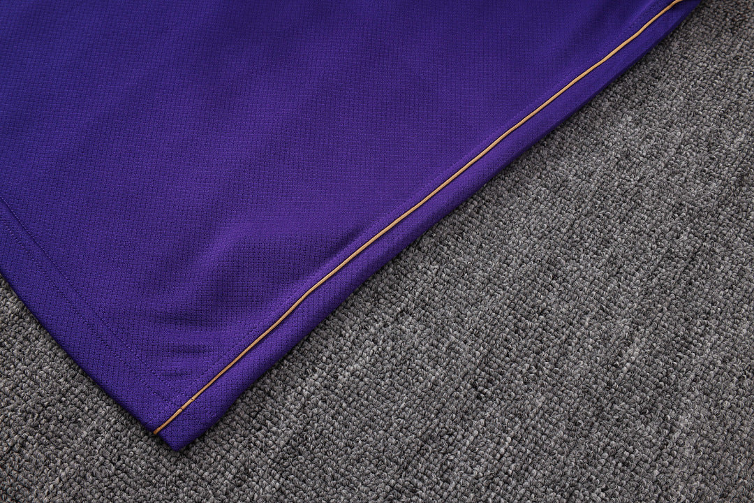 Kit Football Barcelone Ensemble Training Sans Manches Violet