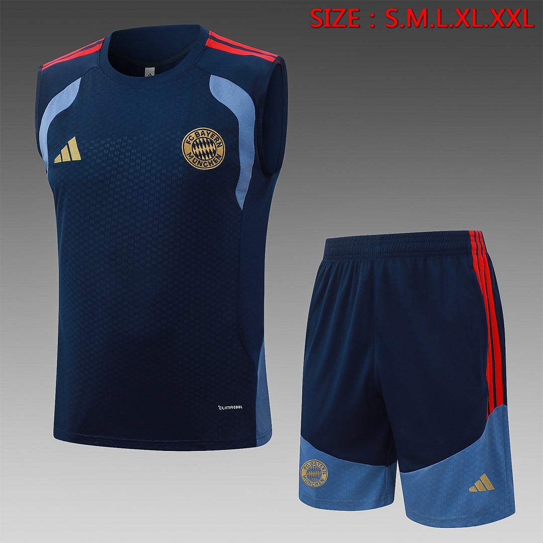 Kit Football Bayern Ensemble Training Bleu Roi