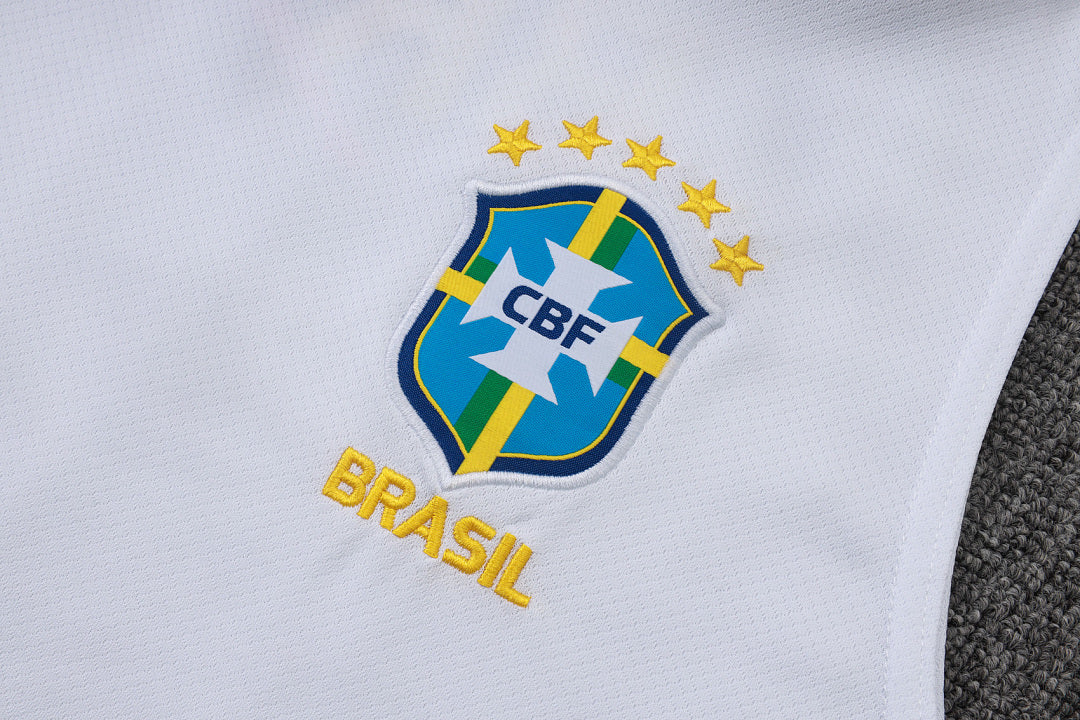 Kit Football Brésil Débardeur Training Blanc 2026/27