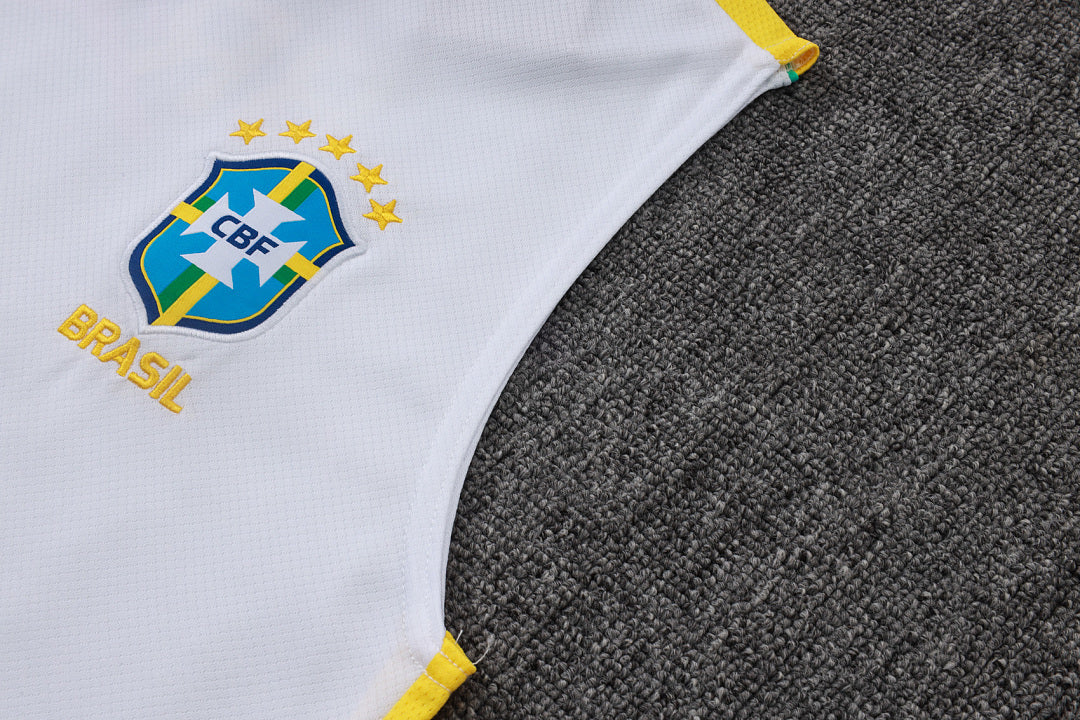 Kit Football Brésil Débardeur Training Blanc 2026/27
