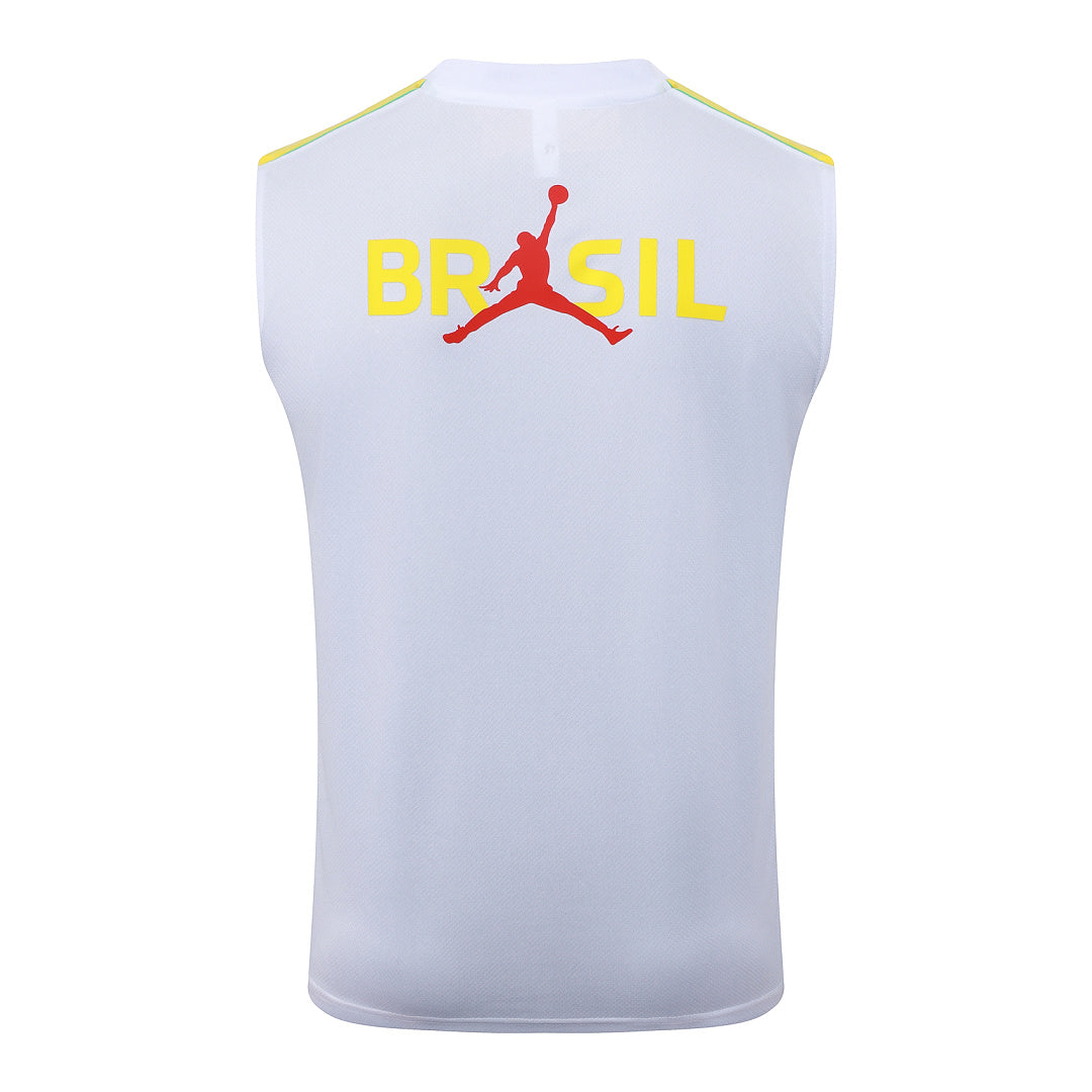Kit Football Brésil Débardeur Training Blanc 2026/27