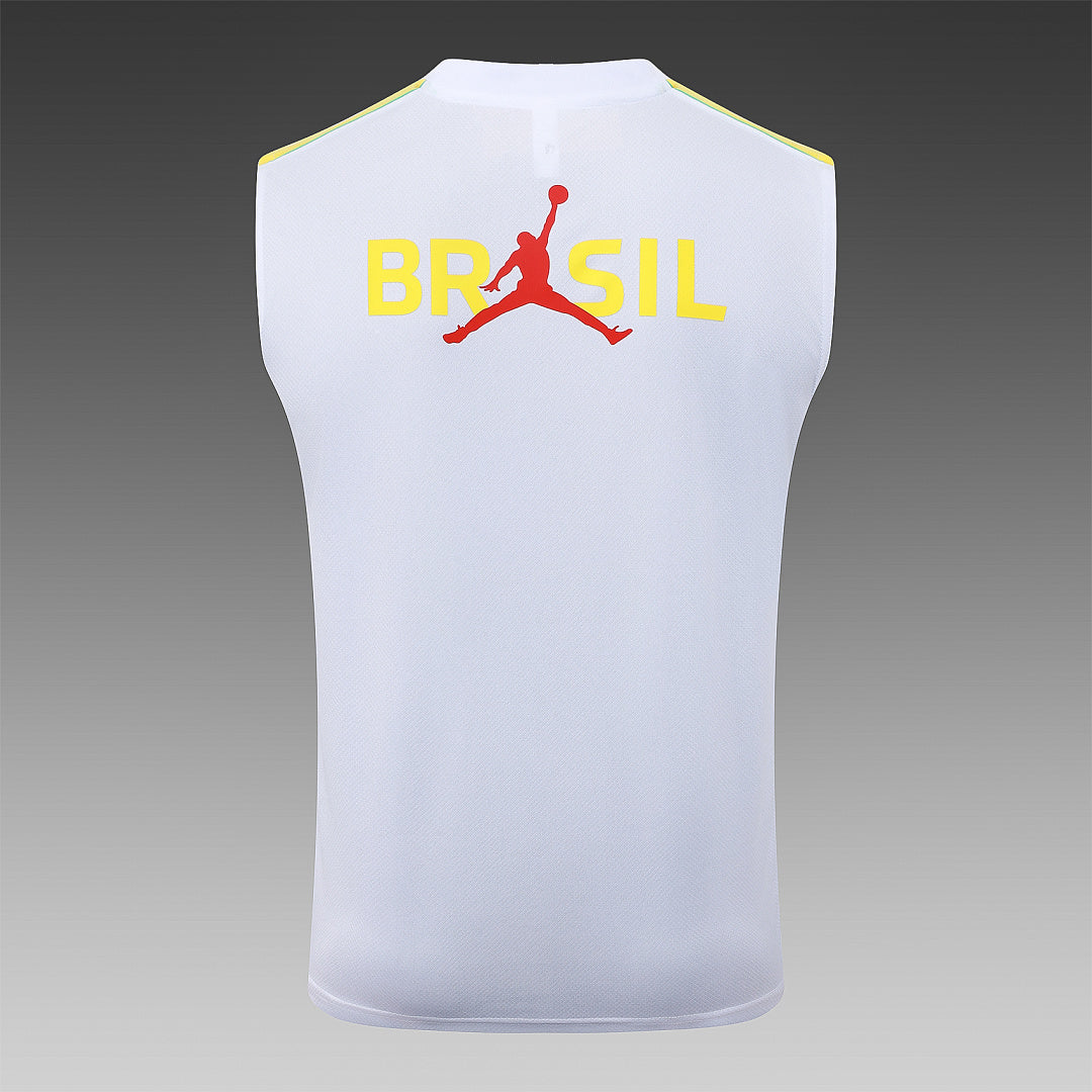 Kit Football Brésil Débardeur Training Blanc 2026/27