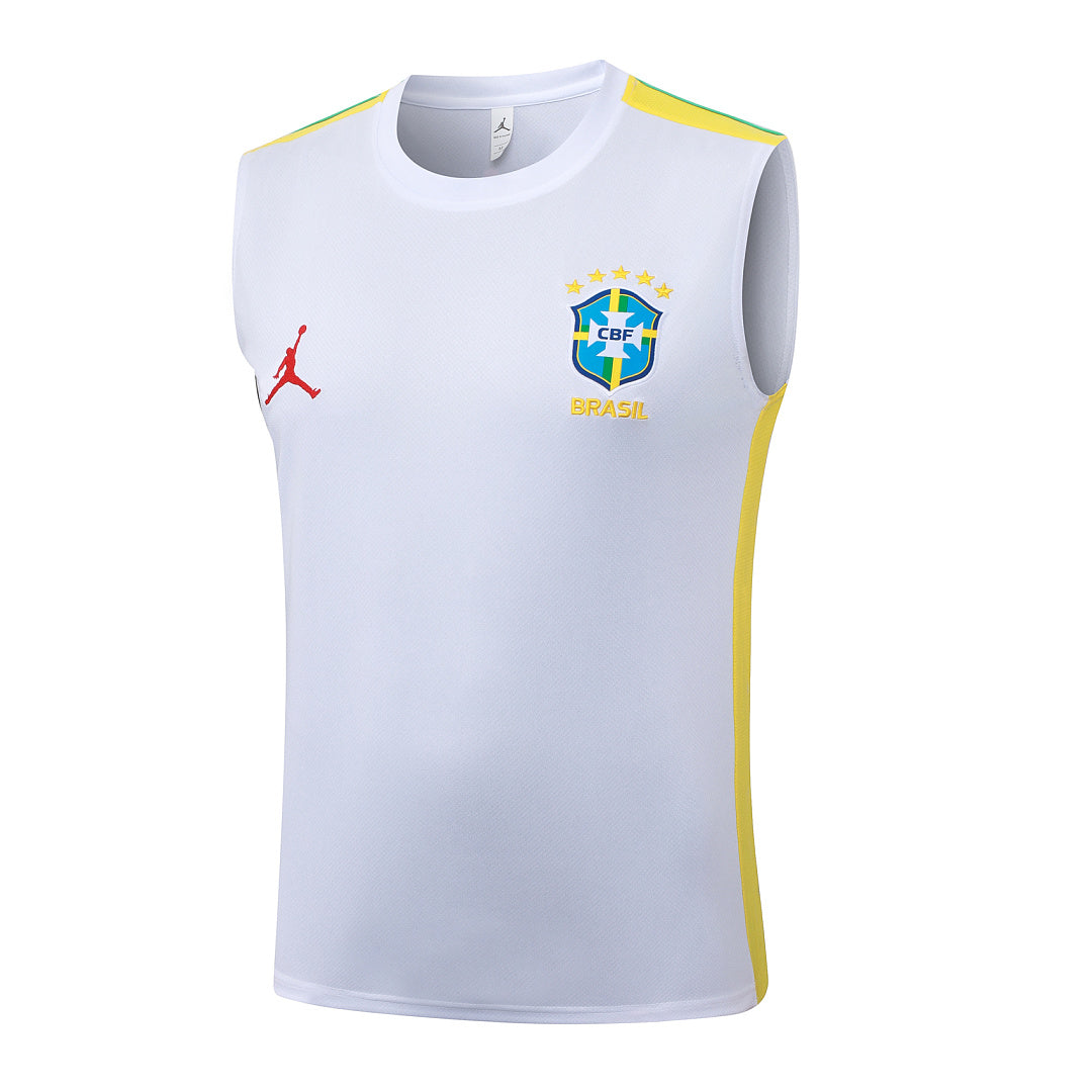 Kit Football Brésil Débardeur Training Blanc 2026/27