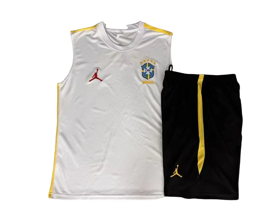 Kit Football Brésil Débardeur Training Blanc 2026/27