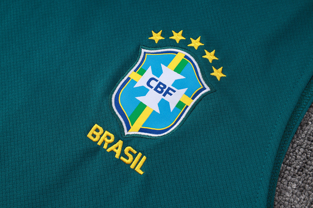 Kit Football Brésil Ensemble Débardeur Entraînement Vert Foncé 2627