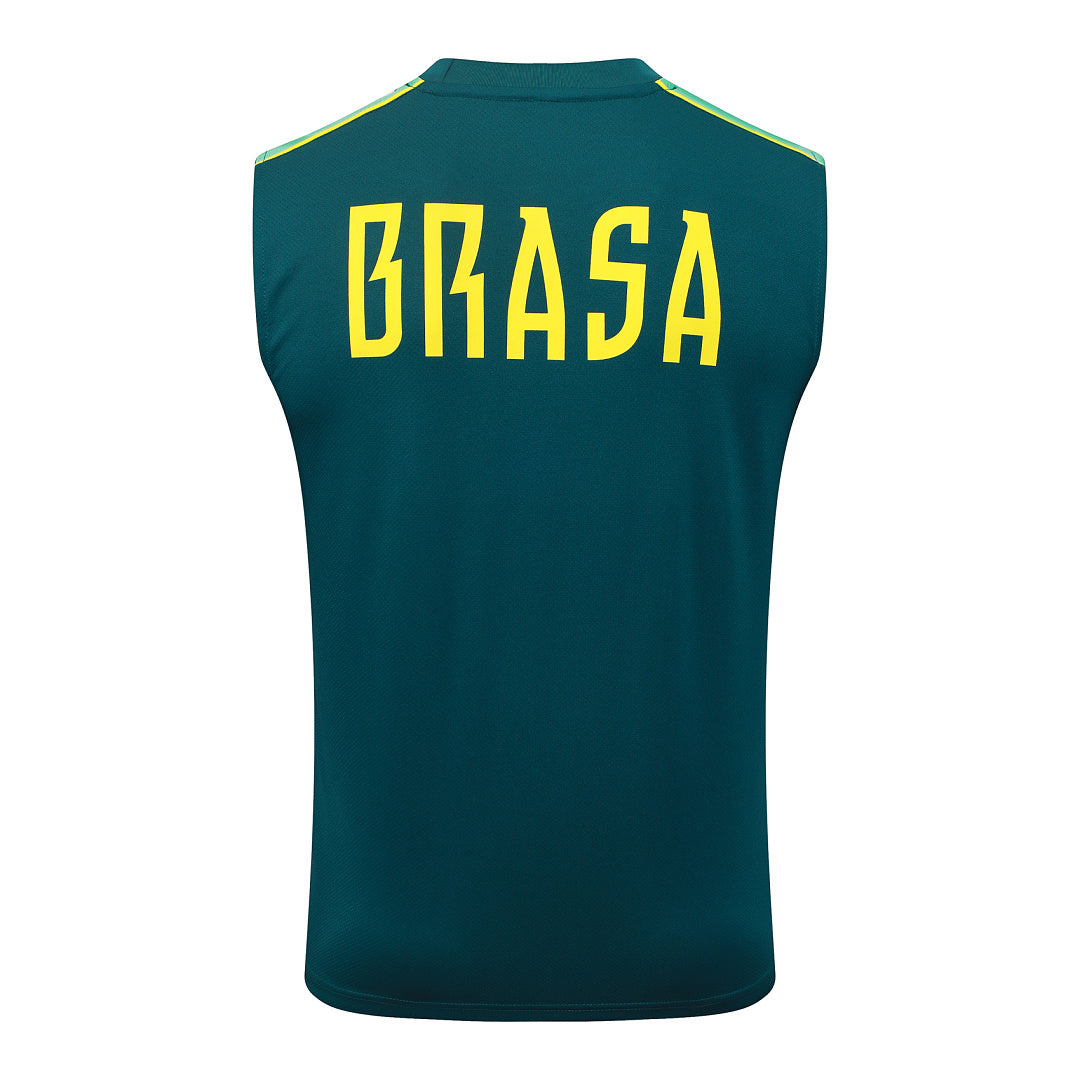 Kit Football Brésil Ensemble Débardeur Entraînement Vert Foncé 2627