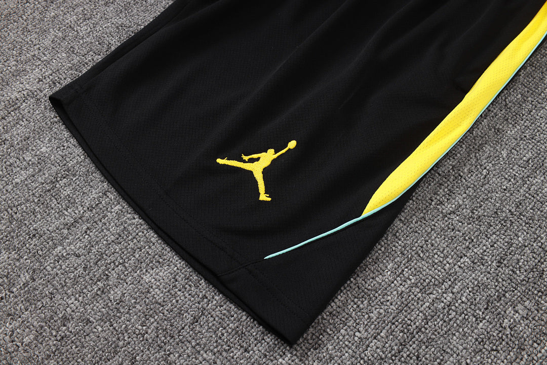Kit Football Brésil Ensemble Training Noir Jaune
