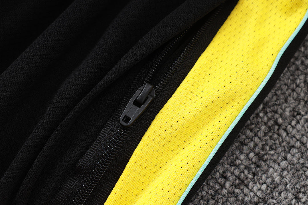 Kit Football Brésil Ensemble Training Noir Jaune