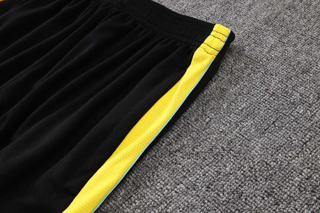 Kit Football Brésil Ensemble Training Noir Jaune