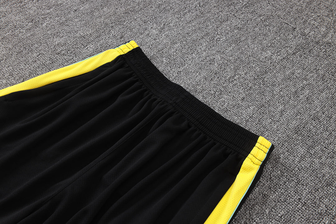 Kit Football Brésil Ensemble Training Noir Jaune