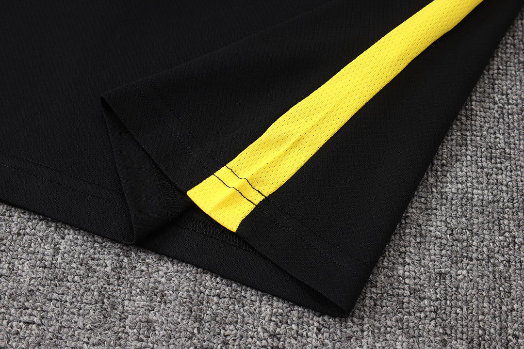 Kit Football Brésil Ensemble Training Noir Jaune