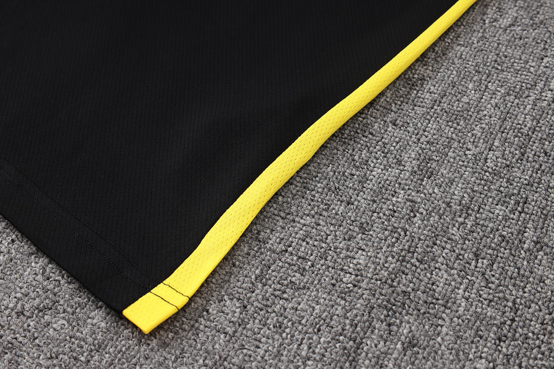 Kit Football Brésil Ensemble Training Noir Jaune