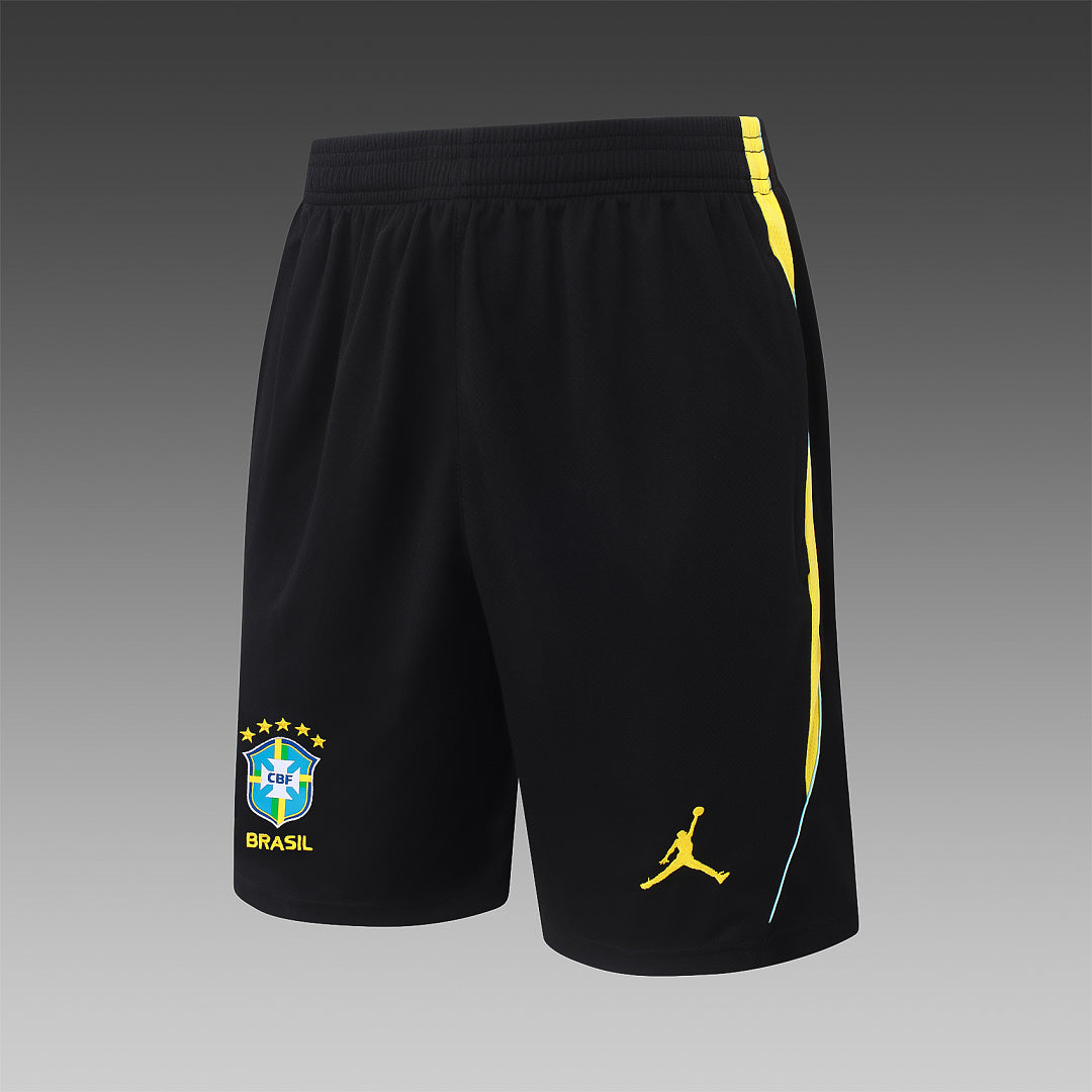 Kit Football Brésil Ensemble Training Noir Jaune