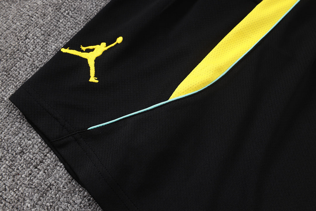Kit Football Brésil Ensemble Training Noir Jaune