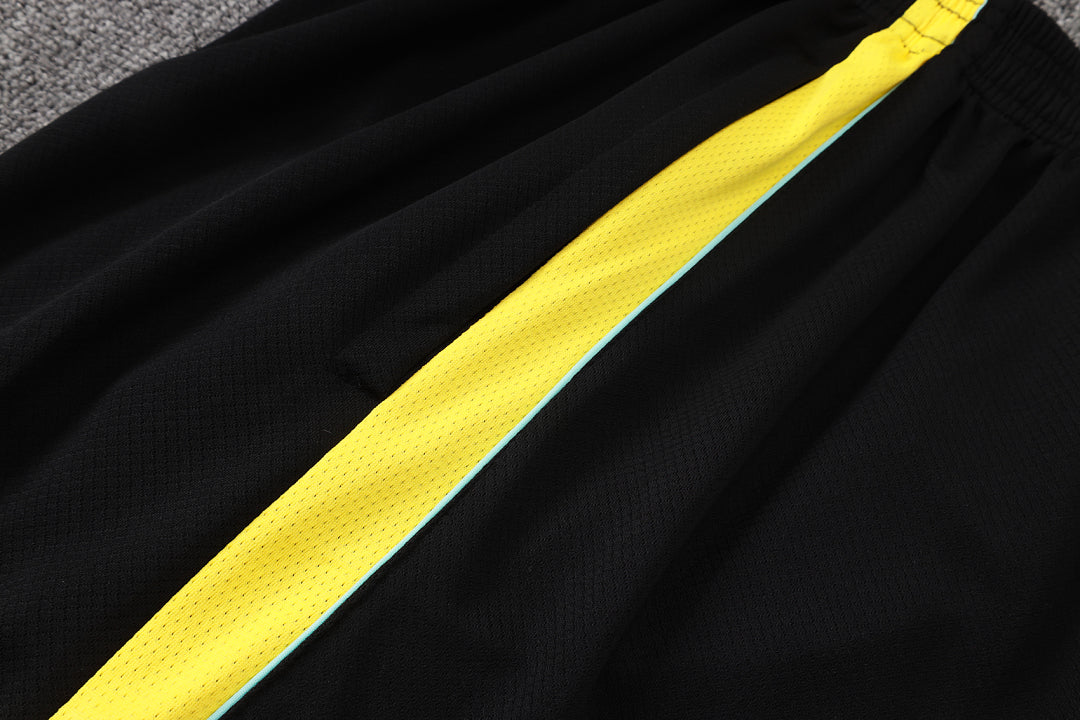 Kit Football Brésil Ensemble Training Noir Jaune